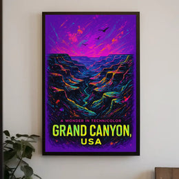 Grand Canyon A Wonder in Technicolor Poster