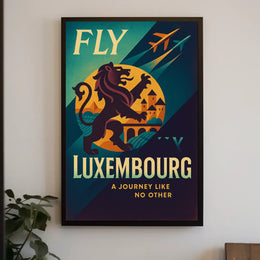 Fly To Luxembourg Poster
