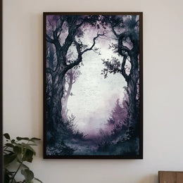 Mystical Forest Wonderland Art Print National Park Poster