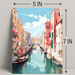 Venetian Canal Scene Poster