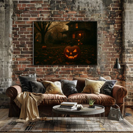 Moody Halloween Night Gothic Poster