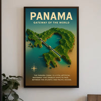 Panama Canal Gateway of the World Poster