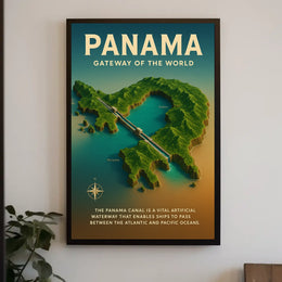 Panama Canal Gateway of the World Poster