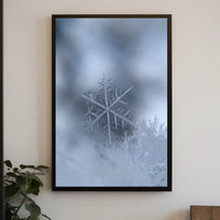 Intricately Detailed Snowflake Photorealistic Artistic Poster
