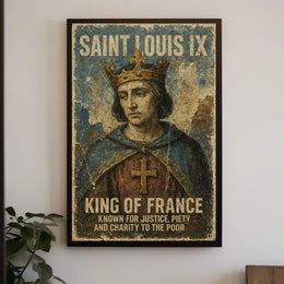 Saint Louis Ix King Of France Poster