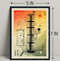 Futuristic Tower Design Poster