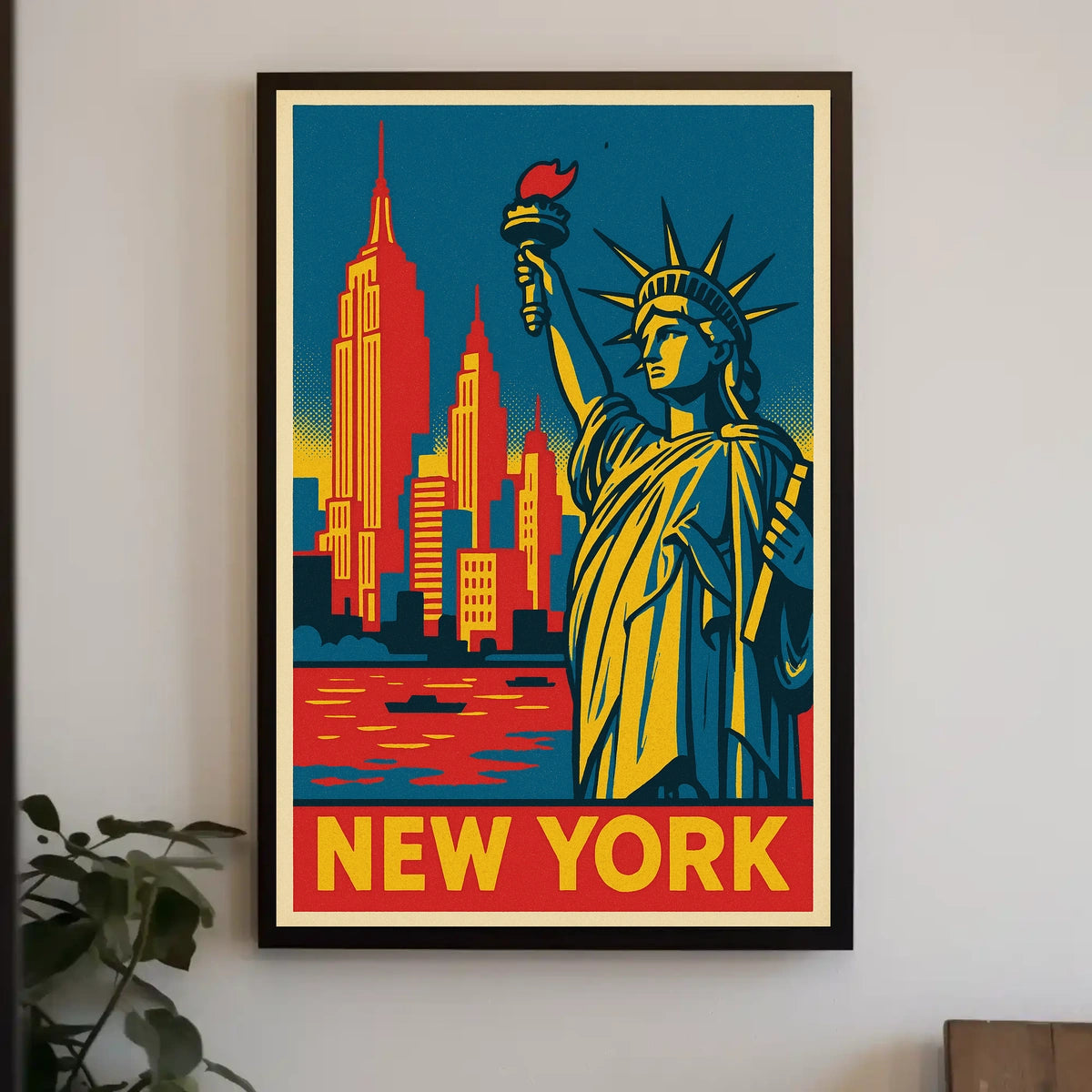 New York Iconic Landmarks Poster