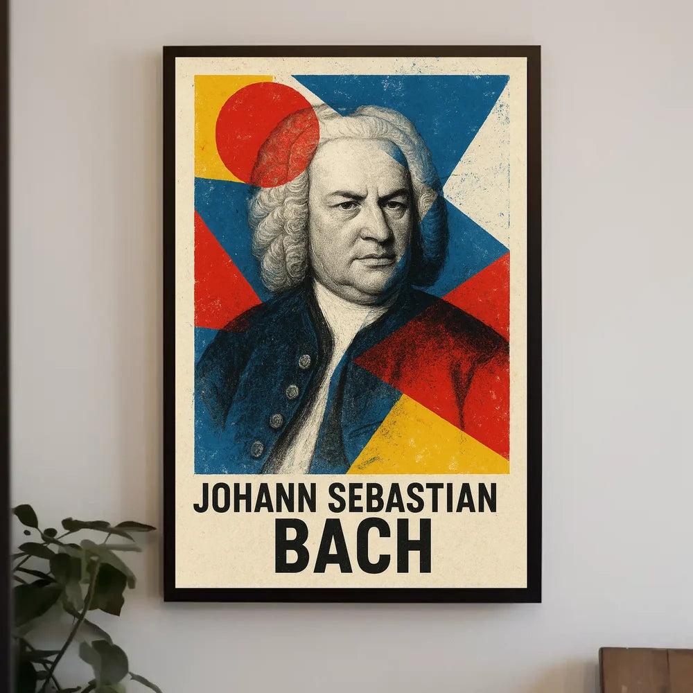 Artistic Johann Sebastian Bach Abstract, Artistic, or Pop Culture Poster