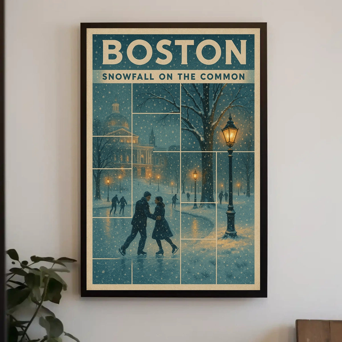 Snowfall On The Common Poster