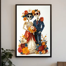 Vibrant Day of the Dead Celebration Cultural or Heritage Poster