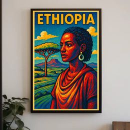 Ethiopia A Vibrant Tribute Poster