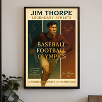 Jim Thorpe Icon of Athletic Excellence Poster