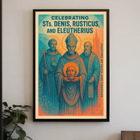 Celebrating Sts. Denis, Rusticus, And Poster
