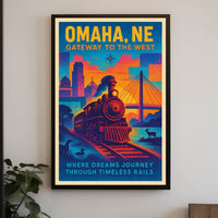 Omaha, NE Gateway to the West Poster