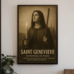 Saint Genevieve Patroness Of Paris Poster