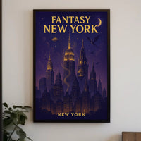 Fantasy New York Poster PosterGoat