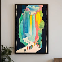 Vibrant Canyon Walk Scenic Wall Art Print Home Decor