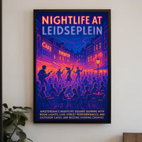 Nightlife At Leidseplein Poster