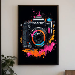 Vibrant Camera Art Poster