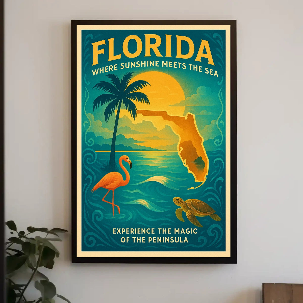 Florida Where Sunshine Meets the Sea Poster