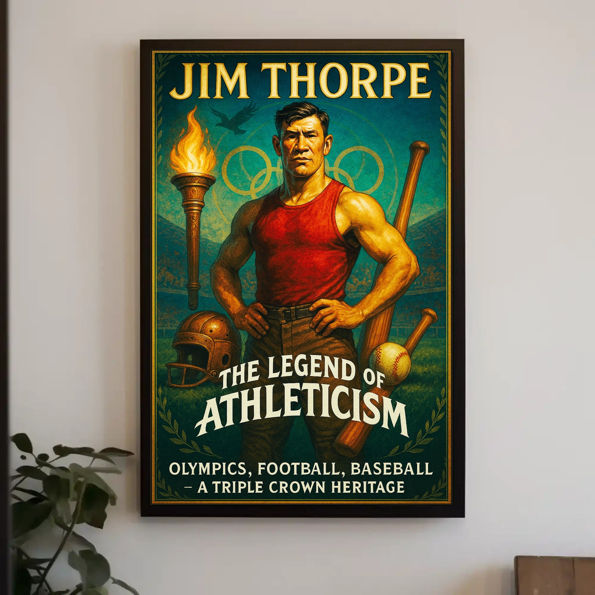 Jim Thorpe The Legend of Athleticism Poster PosterGoat