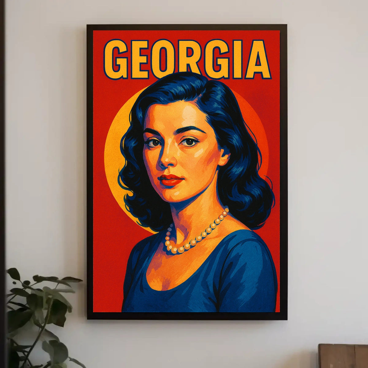 Georgia A Vibrant Portrait Poster