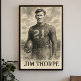 Jim Thorpe Athletic Legend Poster