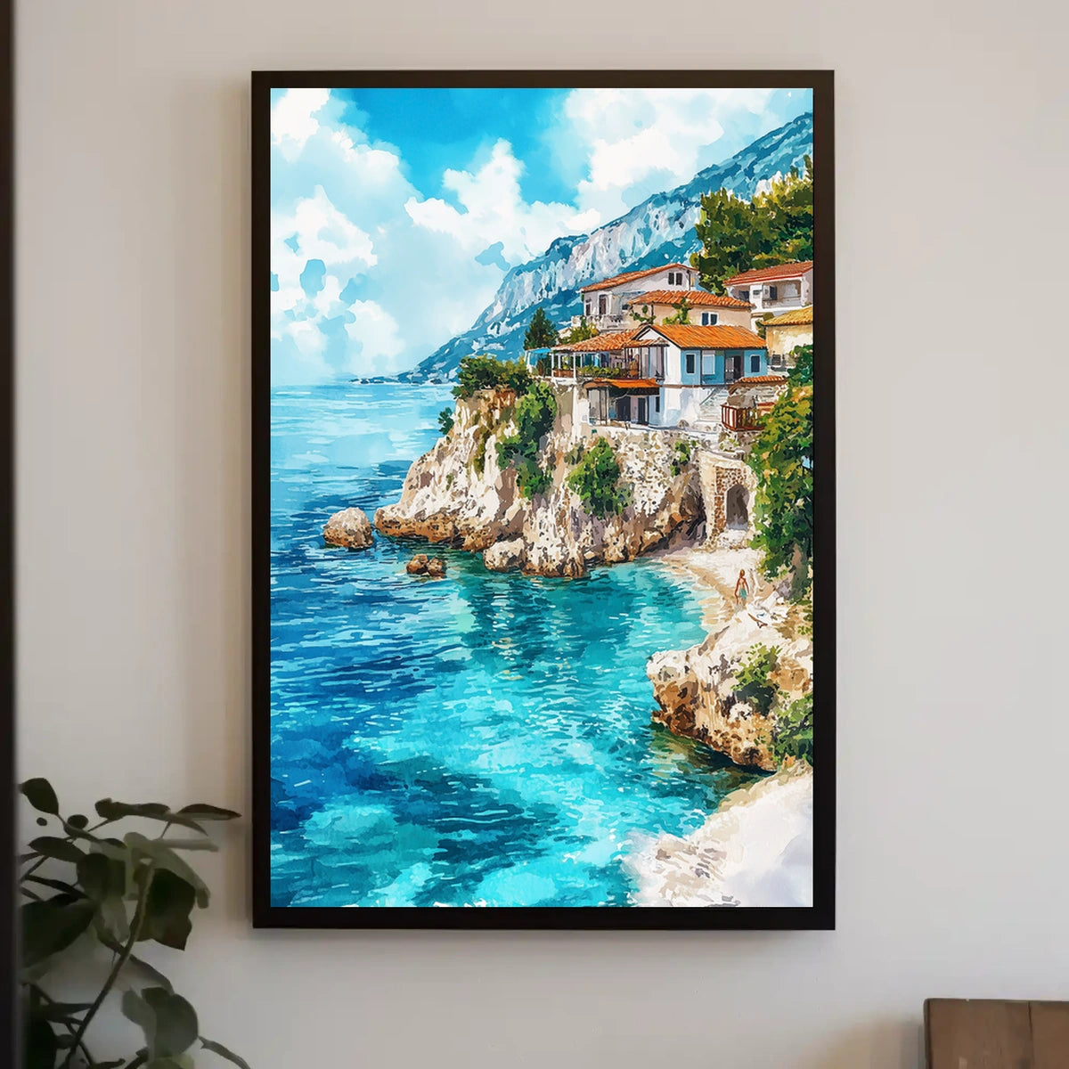 Albania Albanian Riviera Coastal View Poster