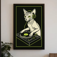 Dj Cat Vibes Poster