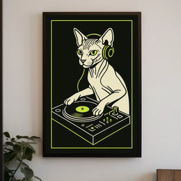 Dj Cat Vibes Poster