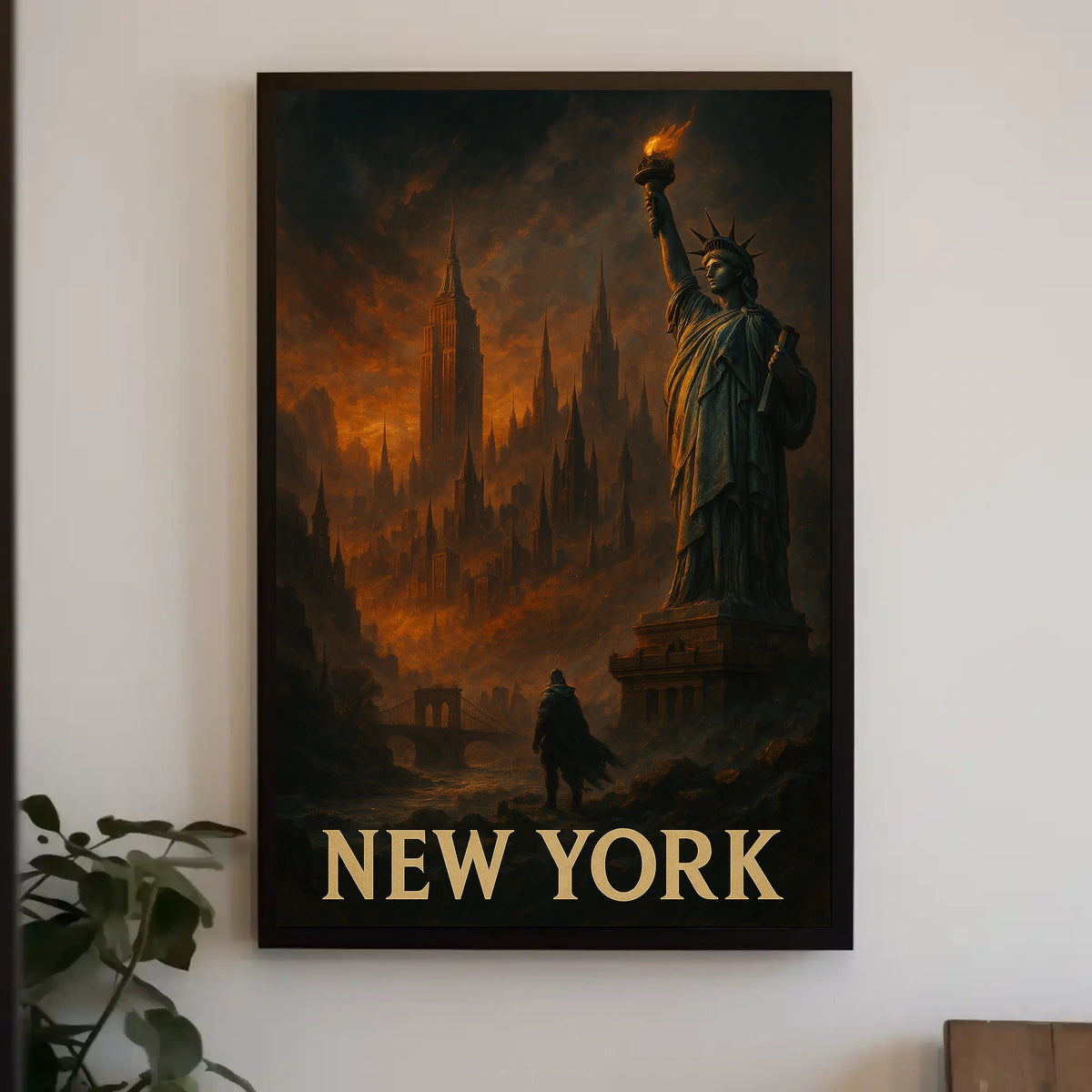 New York A Dramatic Skyline Poster