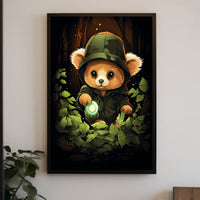 Adventure in the Enchanted Forest Poster for Kids Nursery