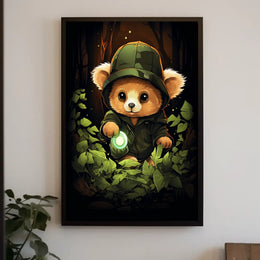 Adventure in the Enchanted Forest Poster for Kids Nursery