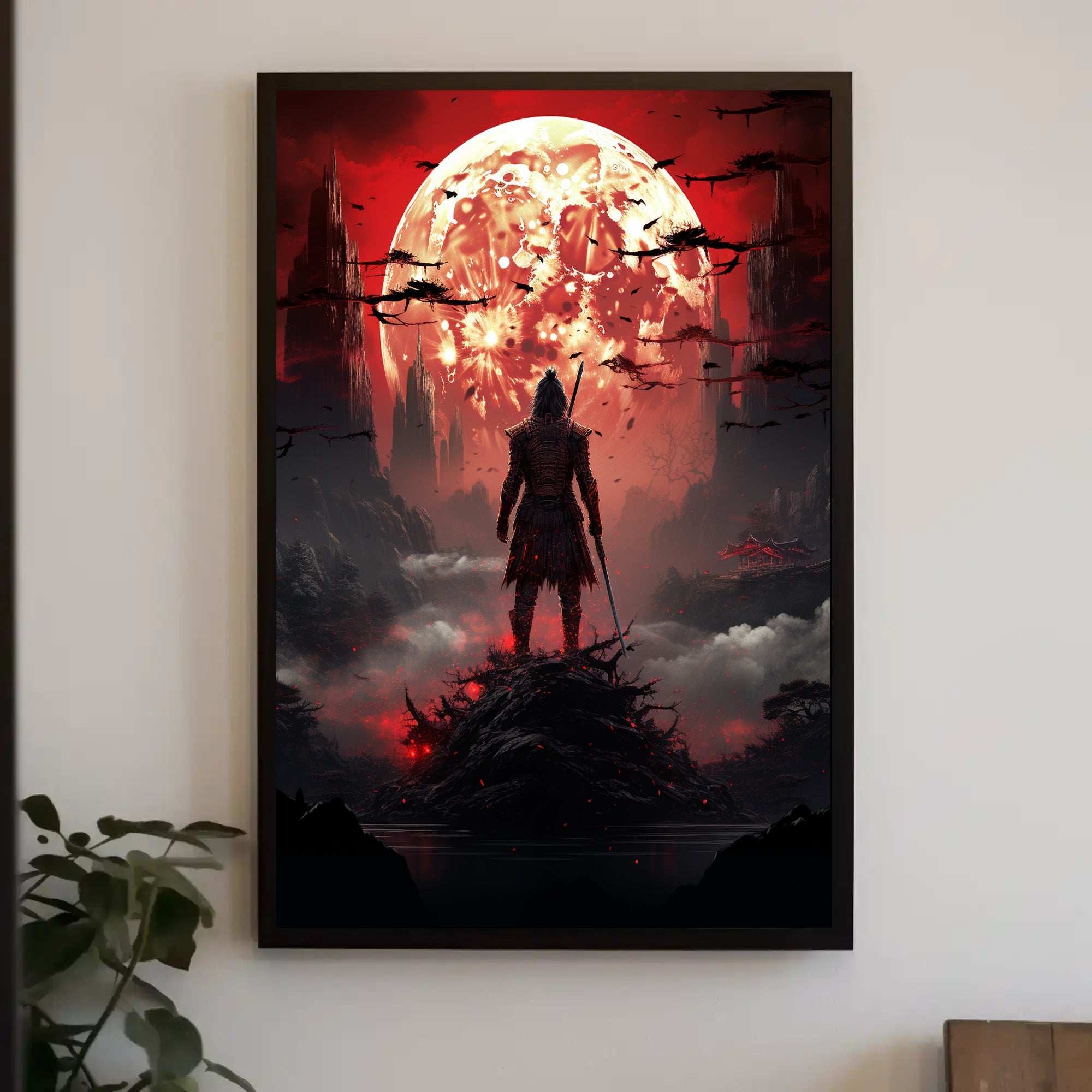 Warrior Under The Blood Moon Poster