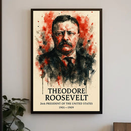 Theodore Roosevelt Brilliance: Immersive Historical Presidential Poster