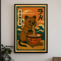 Quokka Ramen Delight Poster