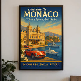 Discover Monaco The Jewel of the Riviera Poster