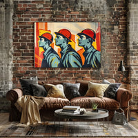 Industrial Progress Vintage Propaganda Poster Art Print