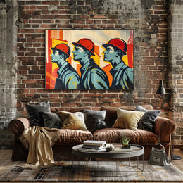 Industrial Progress Vintage Propaganda Poster Art Print