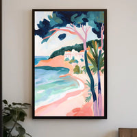 Coastal Serenity Poster Minimalist Beach Wall Art