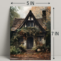 Enchanted Cottage In Autumn Poster