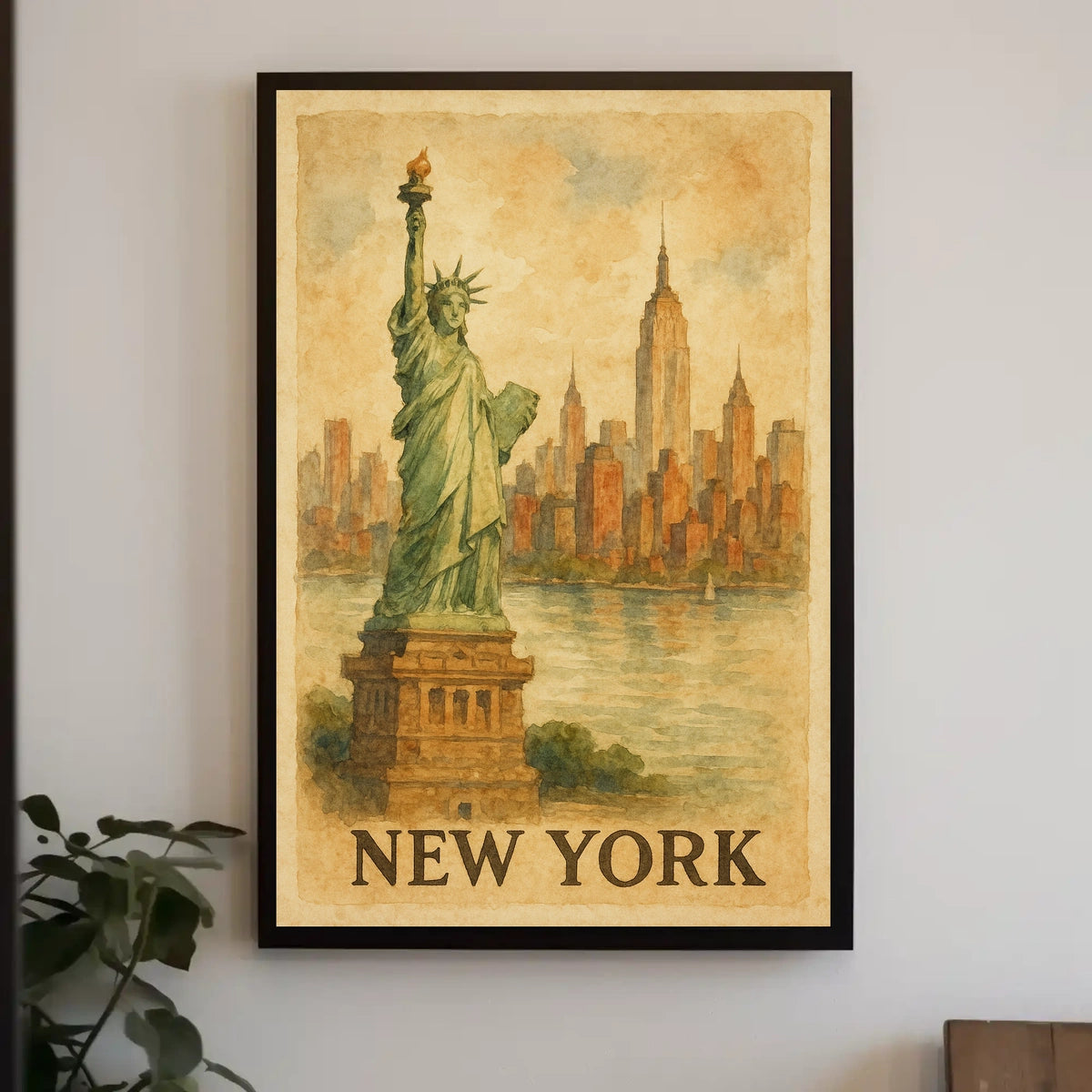 New York Cityscape Poster