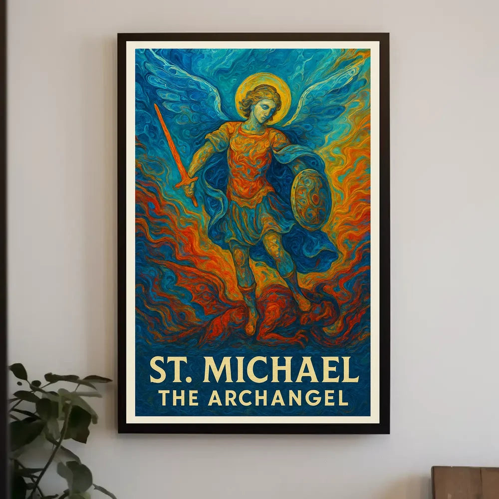 St. Michael the Archangel Spiritual Art Poster