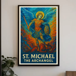 St. Michael the Archangel Spiritual Art Poster