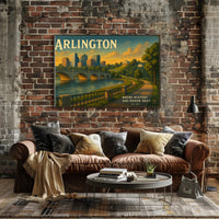 Arlington Travel Poster Where History Meets Honor