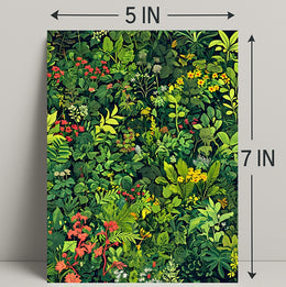 Lush Botanical Illustration Poster for Nature Lovers