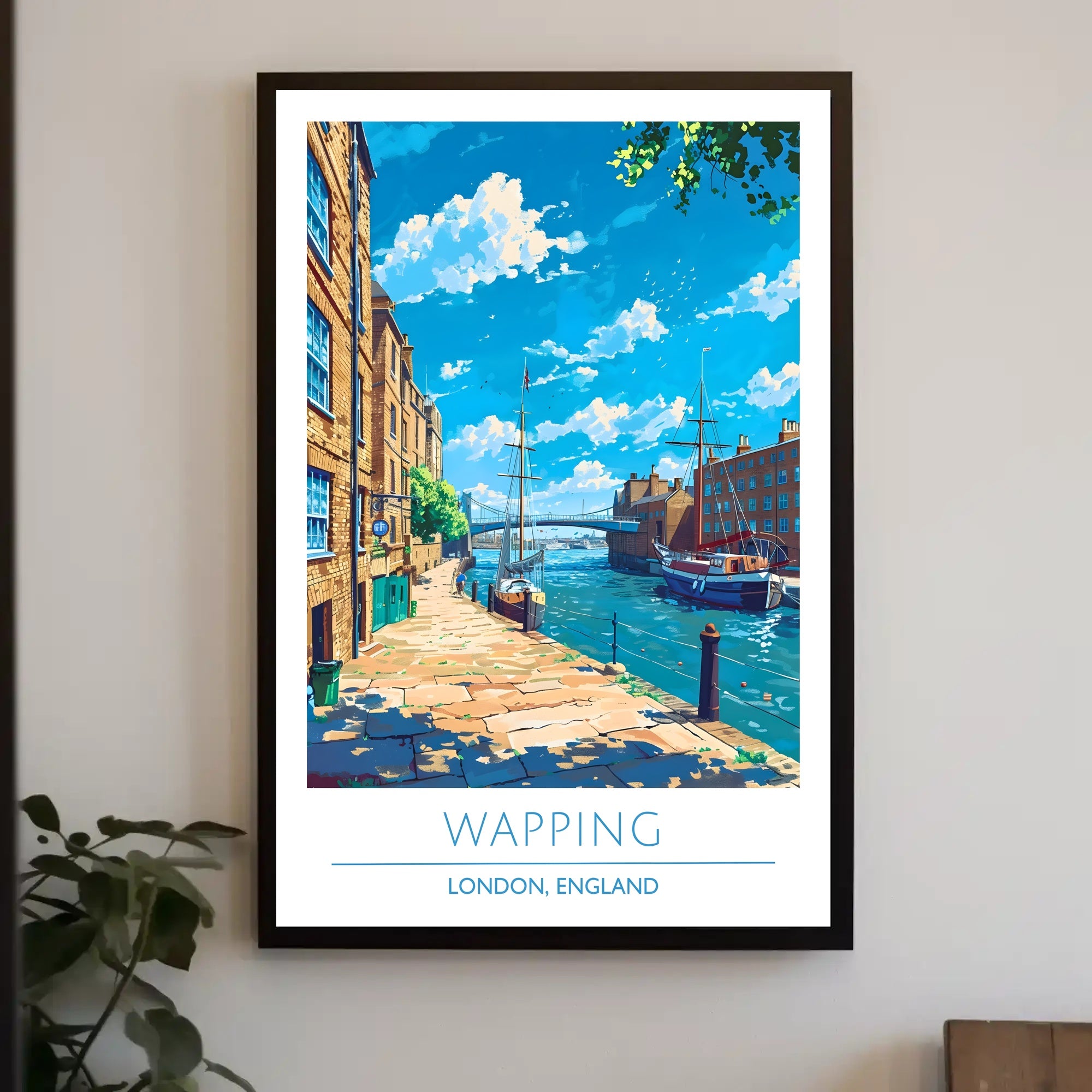 Wapping Tranquil Scene Urban or Cityscape Poster