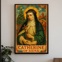 Saint Catherine of Siena Catholic Art Heritage Poster