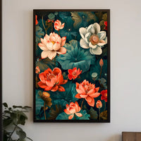 Lotus Blossom Symphony Wall Art Print