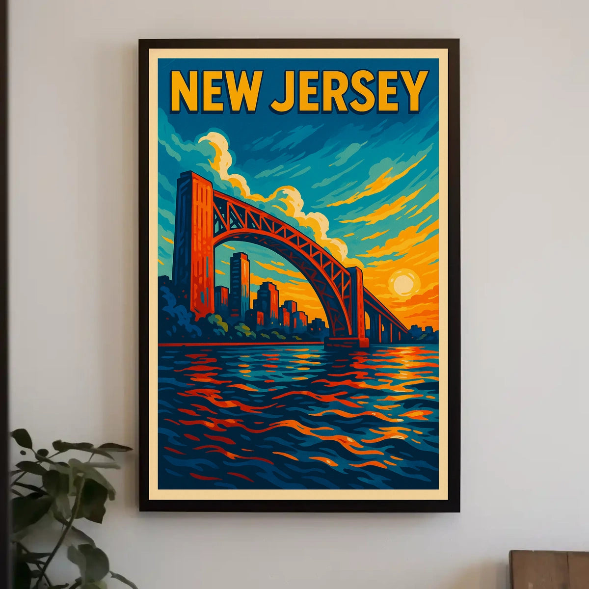 New Jersey Sunset Poster